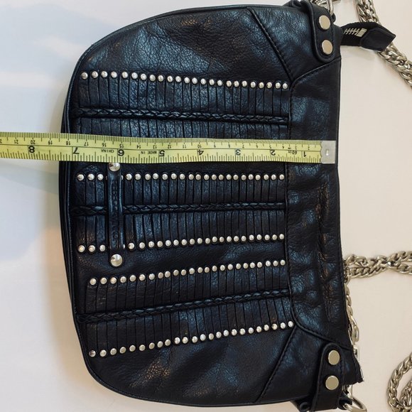 Rebecca Minkoff Studded Leather Shoulder Handbag - Picture 5 of 11